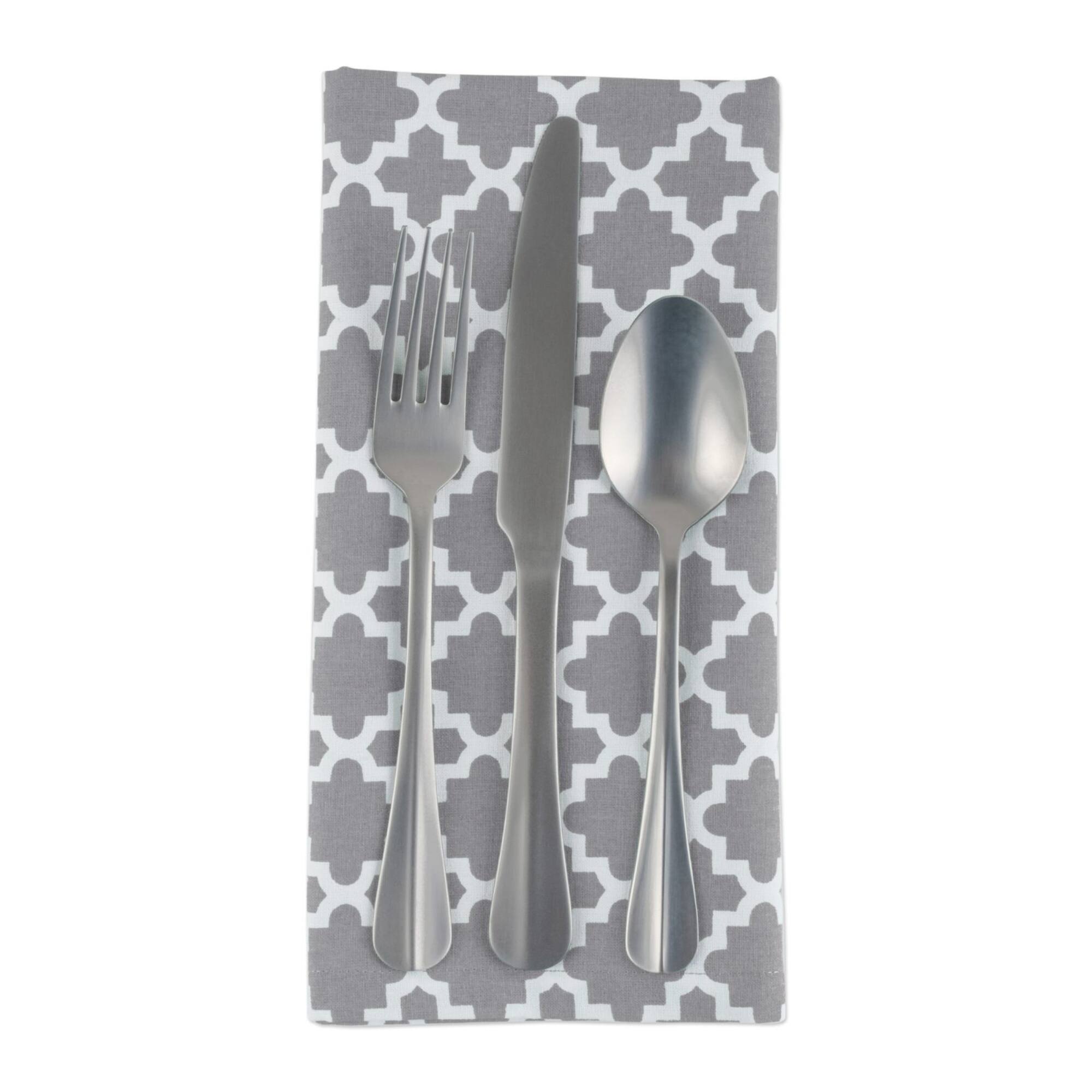 DII® Gray Lattice Napkins, 6ct.